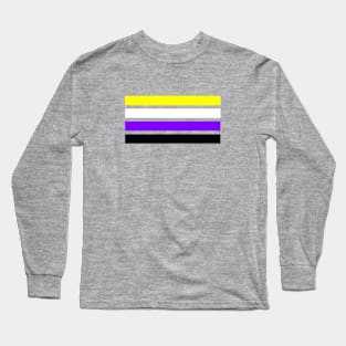 Spaced Nonbinary Pride Flag Long Sleeve T-Shirt